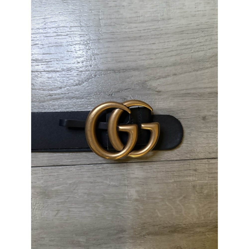 Gucci Belt GG Black Leather Size‎ 32 - Picture 3 of 3